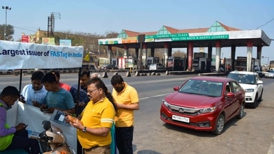 A bench led by Chief Justice of India Bhushan R Gavai and comprising Justices K Vinod Chandran and NV Anjaria dismissed appeals filed by the National Highways Authority of India (NHAI) and the concessionaire. (PTI Photo) A bench led by Chief Justice of India Bhushan R Gavai and comprising Justices K Vinod Chandran and NV Anjaria dismissed appeals filed by the National Highways Authority of India (NHAI) and the concessionaire. (PTI Photo)