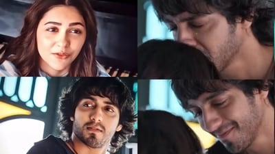 Aneet Padda and Ahaan Panday in Saiyaara Aneet Padda and Ahaan Panday in Saiyaara