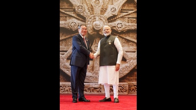 The Asian future: Prime Minister Narendra Modi and Chinese Premier Li Qiang at the G20 Summit in New Delhi on September 9, 2023. (HT Photo) The Asian future: Prime Minister Narendra Modi and Chinese Premier Li Qiang at the G20 Summit in New Delhi on September 9, 2023. (HT Photo)