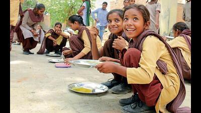 The centrally sponsored scheme covers approximately 19 lakh students across 19,620 government and government-aided schools in Punjab. (HT File) The centrally sponsored scheme covers approximately 19 lakh students across 19,620 government and government-aided schools in Punjab. (HT File)