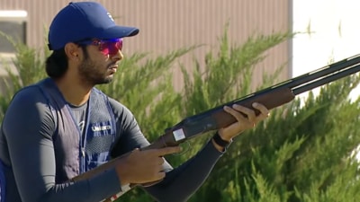 anant Jeet Singh Naruka won gold in the men’s skeet final at the 16th Asian Shooting Championship in Shymkent, Kazakhstan. (NRAI) anant Jeet Singh Naruka won gold in the men’s skeet final at the 16th Asian Shooting Championship in Shymkent, Kazakhstan. (NRAI)