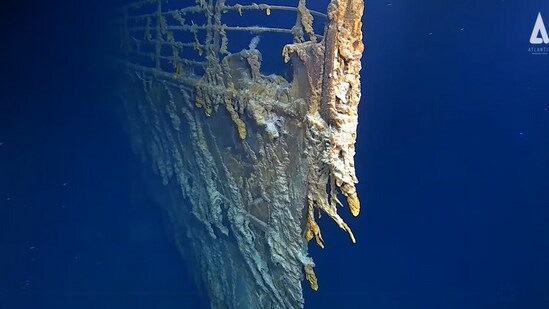 The wreck of the Titanic lies 12,500 feet below the North Atlantic Ocean (Facebook/@tritonsubs)