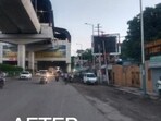 A view of Sarojini Nagar after the drive. (Sourced)