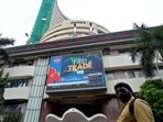 The Bombay Stock Exchange in Mumbai. A sustained 50% US tariff can cut India’s GDP by 1 percentage point over time, even as GST reforms add 0.35-0.45 percentage points by FY27.