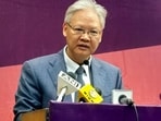 In this image released by @China_Amb_India via X, Chinese Ambassador to India Xu Feihong delivers a speech at 'SCO Summit 2025: Resetting India-China Ties', in New Delhi. (X/@China_Amb_India via ANI)