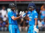 India's Shubman Gill, left, celebrates with India's Shreyas Iyer during an ODI against Australia India's Shubman Gill, left, celebrates with India's Shreyas Iyer during an ODI against Australia