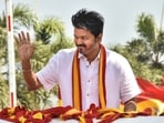 Tamilaga Vettri Kazhagam (TVK) chief and actor Vijay during an event in Mamallapuram, Tamil Nadu. Tamilaga Vettri Kazhagam (TVK) chief and actor Vijay during an event in Mamallapuram, Tamil Nadu.