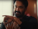 Mohanlal in a still from the viral jewellery ad by his Thudarum co-star Prakash Varma.