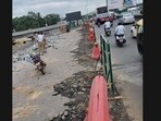 New Hebbal flyover loop work in progress.