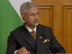 India's External Affairs Minister S Jaishankar at a joint press briefing with Russia's Sergey Lavrov after their meeting in Moscow on Thursday.