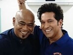Vinod Kambli and Sachin Tendulkar pose together for an image shared a few years ago on social media.
