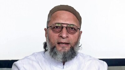 Owaisi asked, “What right does the police have to put these people in detention centres?" (ANI Grab)