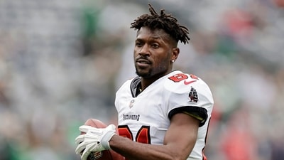 Antonio Brown reacted to Sophie Cunningham's twerking video. (AP) Antonio Brown reacted to Sophie Cunningham's twerking video. (AP)