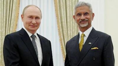 External Affairs Minister S Jaishankar calls on Russian President Vladimir Putin, in Moscow on Thursday. (ANI) External Affairs Minister S Jaishankar calls on Russian President Vladimir Putin, in Moscow on Thursday. (ANI)