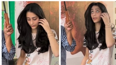 Iqra Dutt was caught by paprazzi in Mumbai recently. Iqra Dutt was caught by paprazzi in Mumbai recently.