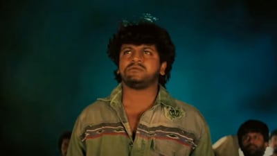 Shiva Rajkumar in a still from the most re-released film in the world. Shiva Rajkumar in a still from the most re-released film in the world.
