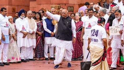 TMC had reached out to the Congress to launch a joint protest at the Well of the House and raise posters against the Constitution Amendment Bill. (PTI FILE) TMC had reached out to the Congress to launch a joint protest at the Well of the House and raise posters against the Constitution Amendment Bill. (PTI FILE)