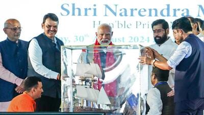Prime Minister Narendra Modi had laid the foundation stone for the port. (ANI) Prime Minister Narendra Modi had laid the foundation stone for the port. (ANI)