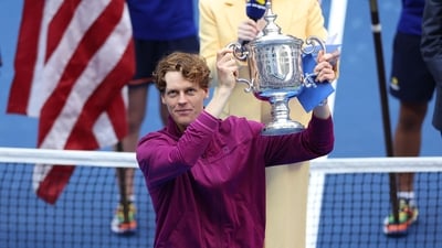 Jannik Sinner is the defending champion of the US Open men's singles trophy. (AFP) Jannik Sinner is the defending champion of the US Open men's singles trophy. (AFP)