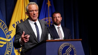 FILE PHOTO: U.S. Health and Human Services (HHS) Secretary Robert F. Kennedy, Jr., speaks during a press conference in Washington, D.C. (REUTERS FILE)