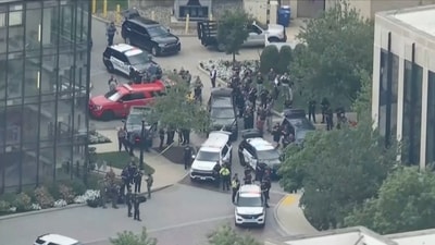 Radnor PD had responded to an active shooter report at Villanova University campus. (WPVI/Handout via REUTERS    )