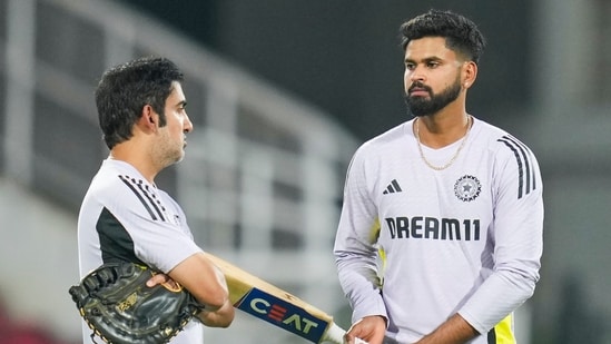 Shreyas Iyer (right) did not make the India squad for the Asia Cup (PTI)