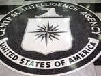 The logo of the US Central Intelligence Agency is shown in the lobby of the CIA headquarters in Langley, Virginia.