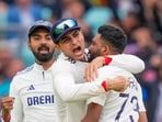 India's Mohammed Siraj with captain Shubman Gill and KL Rahul India's Mohammed Siraj with captain Shubman Gill and KL Rahul