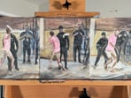 An artist painted the “Sandwich guy.” Sketches with his likeness have been popping up in Washington, DC. 
