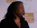 FILE PHOTO: Federal Reserve Governor Lisa D. Cook speaks at the Economic Club of New York in New York City, U.S., June 25, 2024. REUTERS/Shannon Stapleton/File Photo