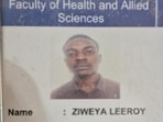 Zimbabwean student, Ziweya Leeroy