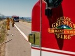 Portland Fire and Rescue noted that they were assisting Gresham Fire along with Clackamas Fire to fight the blaze near near 190th and San Rafael. Portland Fire and Rescue noted that they were assisting Gresham Fire along with Clackamas Fire to fight the blaze near near 190th and San Rafael.