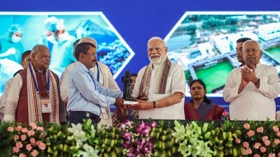 Prime Minister Narendra Modi during a public meeting in Gaya on Friday. (ANI) Prime Minister Narendra Modi during a public meeting in Gaya on Friday. (ANI)