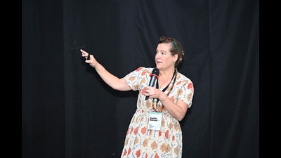 Author Sophie Blackall at the Neev Literature Festival in Bengaluru (Neev Literature Festival)