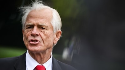 Peter Navarro, White House senior counselor for trade and manufacturing, speaks to members of the media outside the White House. (Bloomberg) Peter Navarro, White House senior counselor for trade and manufacturing, speaks to members of the media outside the White House. (Bloomberg)