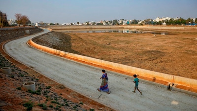 Karnataka has slipped two positions on the national groundwater index, from seventh to ninth, reflecting the growing crisis. (PTI) Karnataka has slipped two positions on the national groundwater index, from seventh to ninth, reflecting the growing crisis. (PTI)