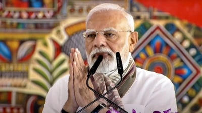 Prime Minister Narendra Modi addresses a public meeting, in Gayaji, Bihar. (PTI) Prime Minister Narendra Modi addresses a public meeting, in Gayaji, Bihar. (PTI)