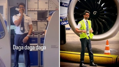 The IndiGo pilot whose in-flight announcement in Hindi is a hit among social media users. (Instagram/@capt_pradeepkrishnan) The IndiGo pilot whose in-flight announcement in Hindi is a hit among social media users. (Instagram/@capt_pradeepkrishnan)