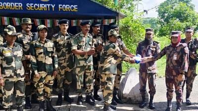 The last DG-level meeting was hosted by the BSF in New Delhi from February 17 to February 20, 2025. (ANI file photo) The last DG-level meeting was hosted by the BSF in New Delhi from February 17 to February 20, 2025. (ANI file photo)