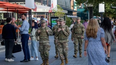 The US president also discussed declaring a national emergency to keep troops in Washington for longer than 30 days. (AP) The US president also discussed declaring a national emergency to keep troops in Washington for longer than 30 days. (AP)