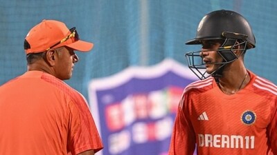 Rahul Dravid and Shubman Gill during the 2023 World Cup in India (AFP) Rahul Dravid and Shubman Gill during the 2023 World Cup in India (AFP)