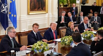 U.S. President Trump meets with Ukrainian President Zelenskiy and European leaders, in Washington, D.C. (REUTERS FILE) U.S. President Trump meets with Ukrainian President Zelenskiy and European leaders, in Washington, D.C. (REUTERS FILE)