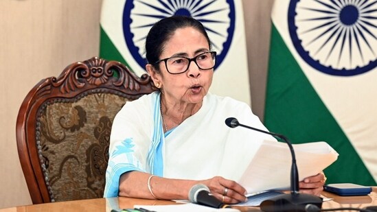Banerjee recalled her time as the railways minister of India, saying she was “fortunate” to have planned and sanctioned a series of metro railway corridors in Kolkata. (Utpal Sarkar)