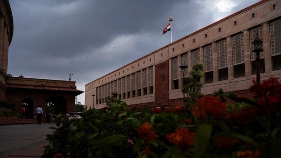 As per Delhi police officials, this security breach at the Parliament took place at 6 AM today. (ANI)