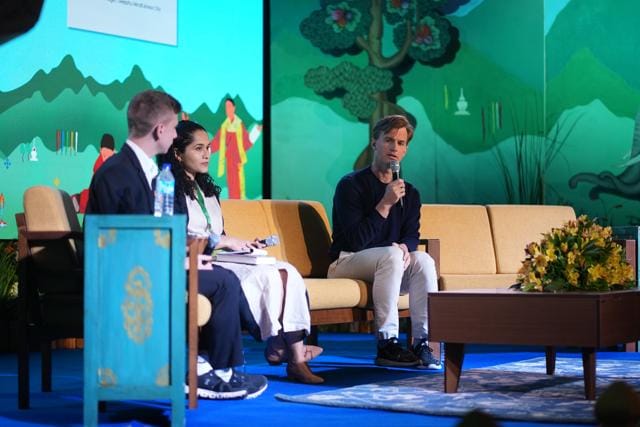 (L-R) Gal Raz, Amrita Mahale and Nicholas Thorne (Courtesy Bhutan Echoes) (L-R) Gal Raz, Amrita Mahale and Nicholas Thorne (Courtesy Bhutan Echoes)