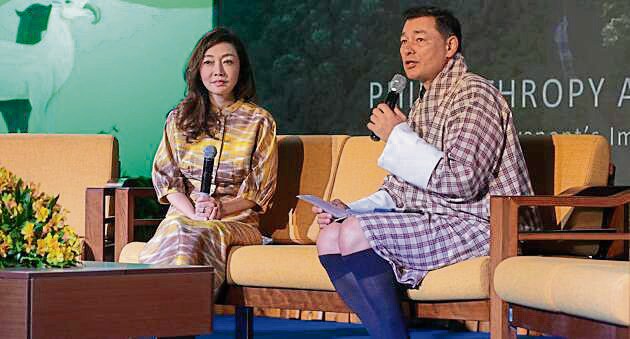 Marisa Chearavanont with festival co-director, Kelly Dorji (Courtesy Bhutan Echoes) Marisa Chearavanont with festival co-director, Kelly Dorji (Courtesy Bhutan Echoes)