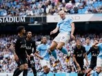Manchester City's Erling Haaland is the team's highest-paid player. Manchester City's Erling Haaland is the team's highest-paid player.