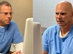 Erik Menendez (L) on August 21, 2025 and Lyle Menendez (R) on August 22, 2025 appeared before the parole board via teleconference at the Richard J. Donovan Correctional Facility in San Diego, California. 
