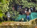 A Special Investigation Team (SIT) is examining the site in the Dharmasthala mass burial case in the Dakshina Kannada district of Karnataka. A Special Investigation Team (SIT) is examining the site in the Dharmasthala mass burial case in the Dakshina Kannada district of Karnataka.