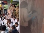 A woman was assaulted and set ablaze by her husband and in-laws in Greater Noida. A woman was assaulted and set ablaze by her husband and in-laws in Greater Noida.